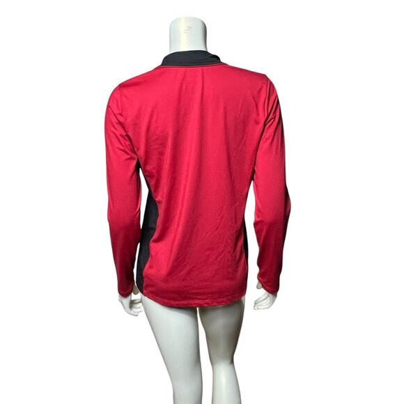 RLX Ralph Lauren Performance Half-Zip Pullover Red Black Athletic Top Size L - Picture 4 of 8